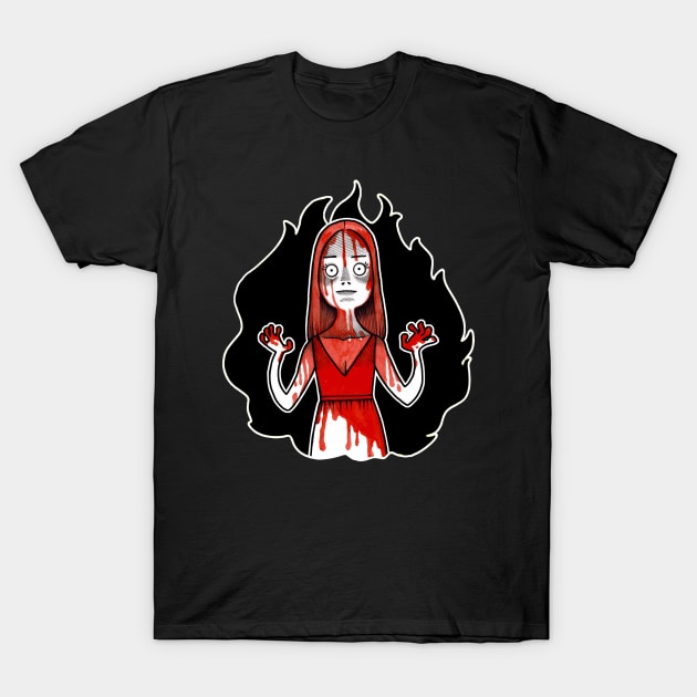 Carrie Illustration T-Shirt by SarahJoncas